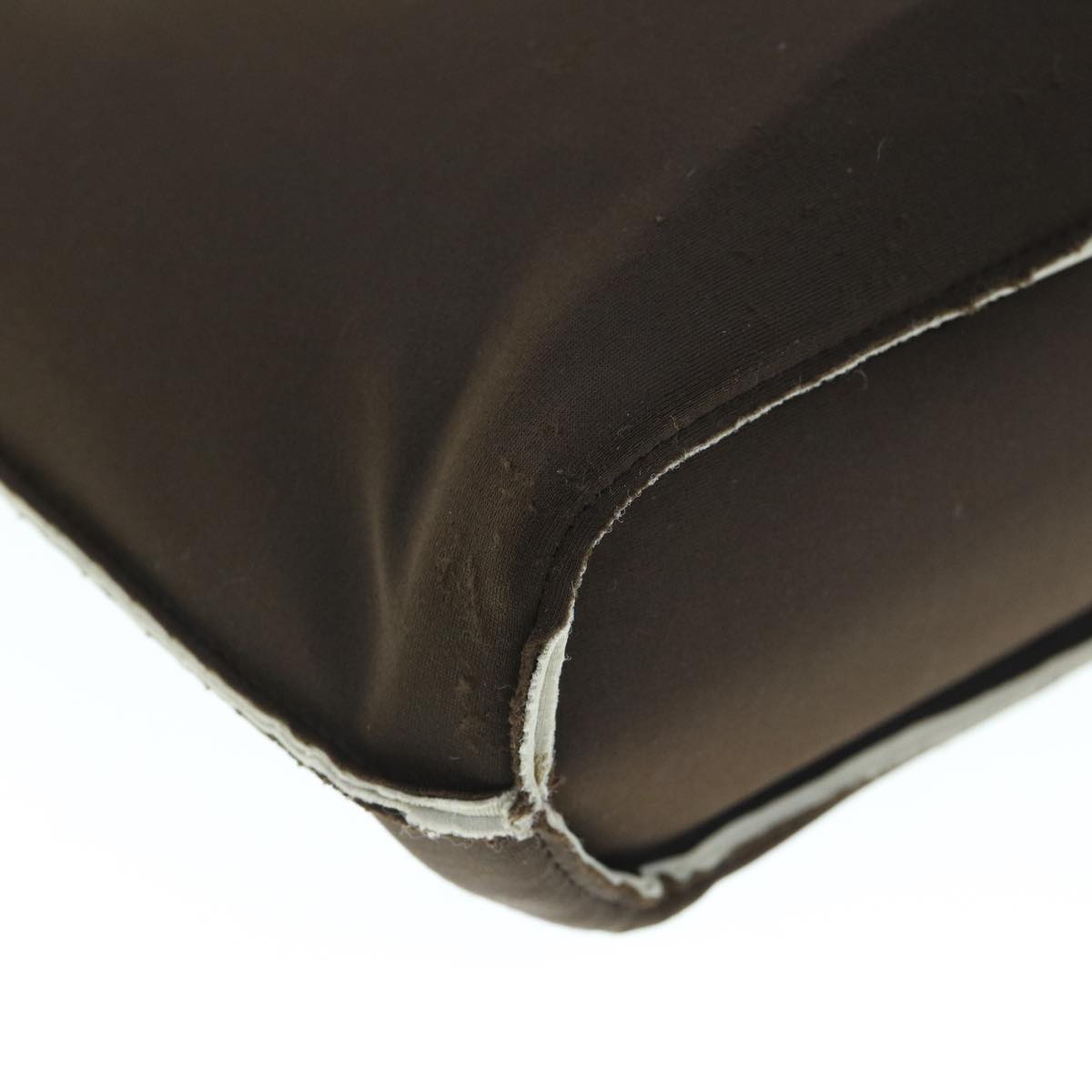 CHANEL Hand Bag Nylon Brown CC bs11011