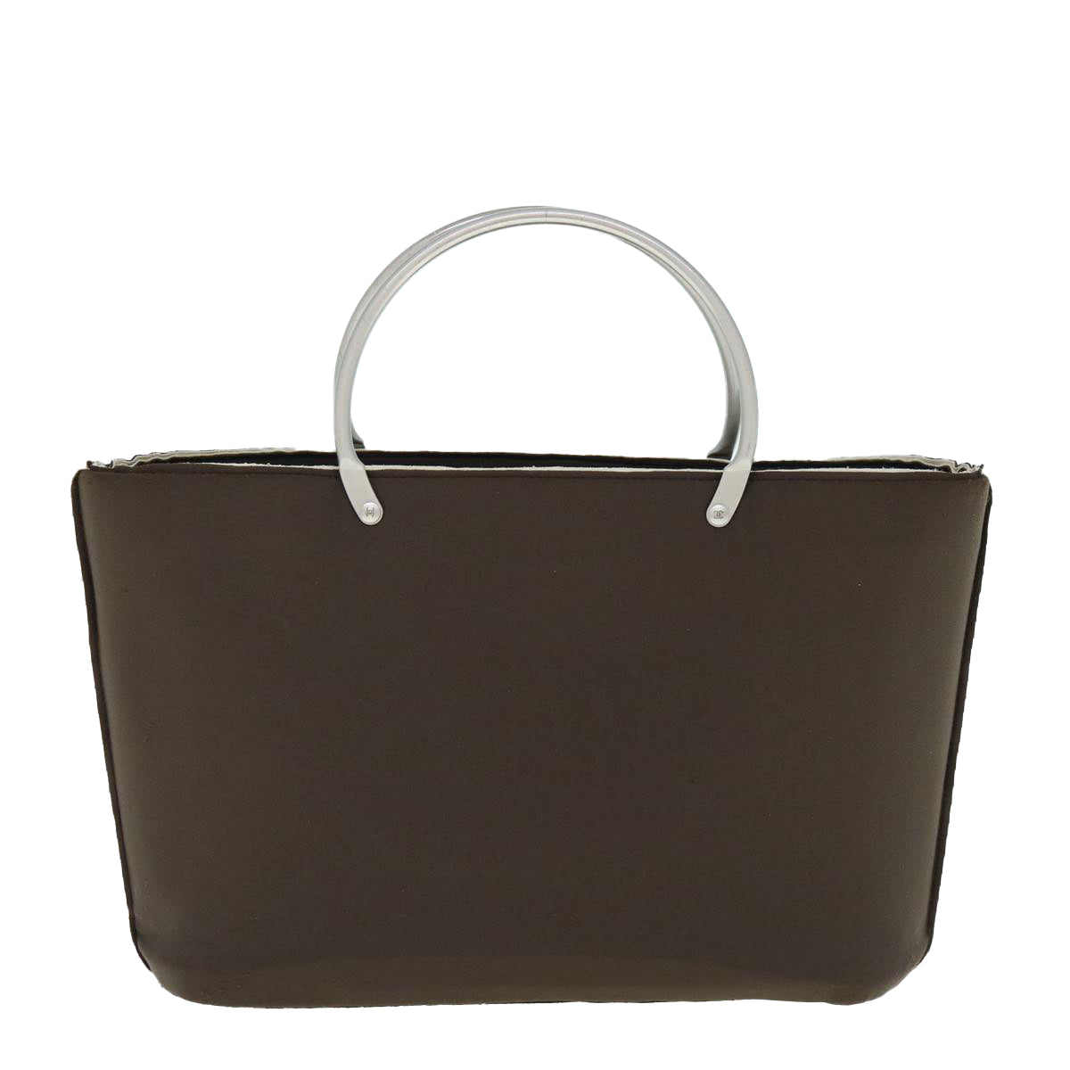 CHANEL Hand Bag Nylon Brown CC bs11011