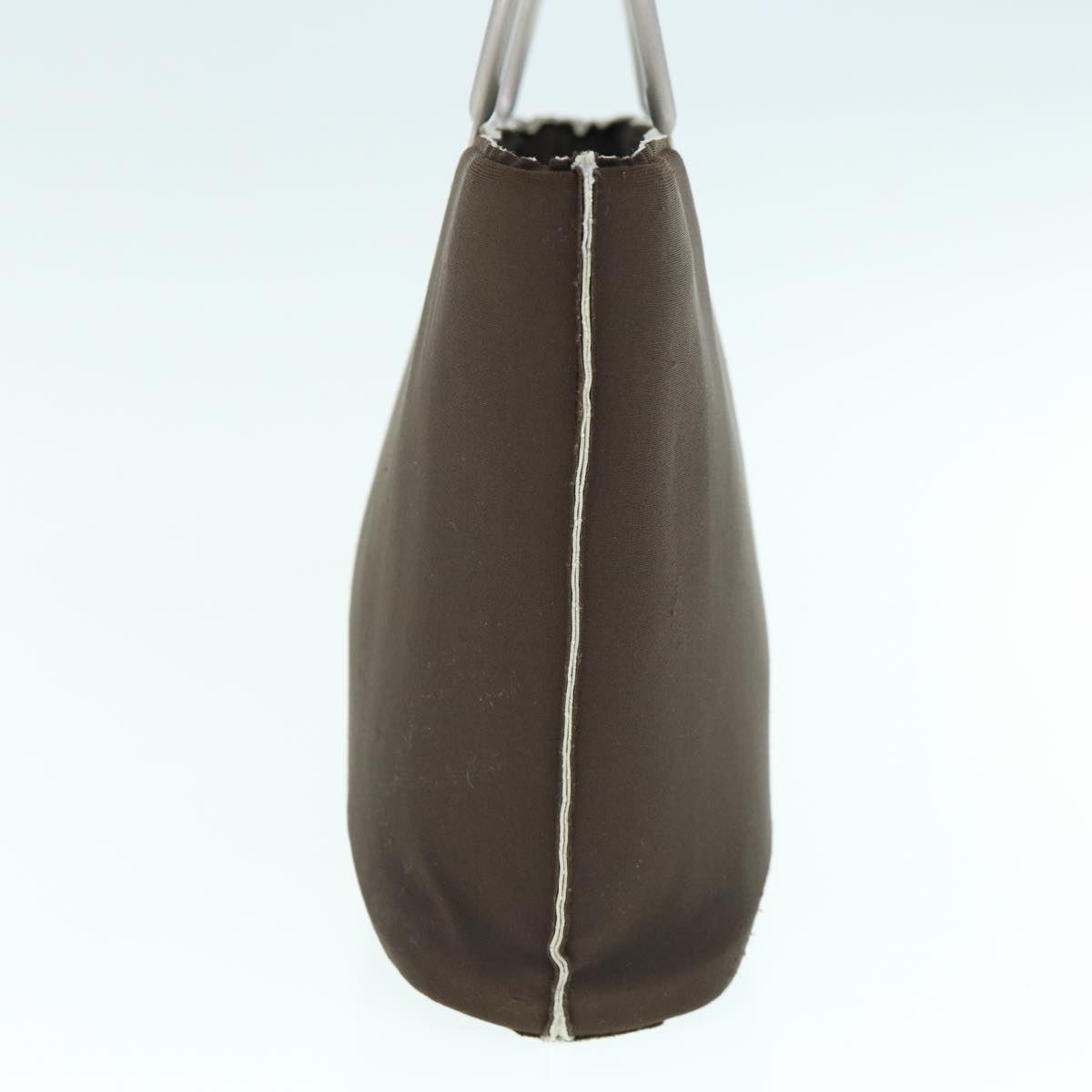 CHANEL Hand Bag Nylon Brown CC bs11011
