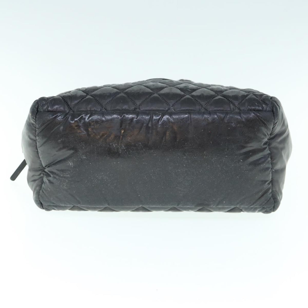 CHANEL Cococoon Shoulder Bag Nylon Black CC bs11077