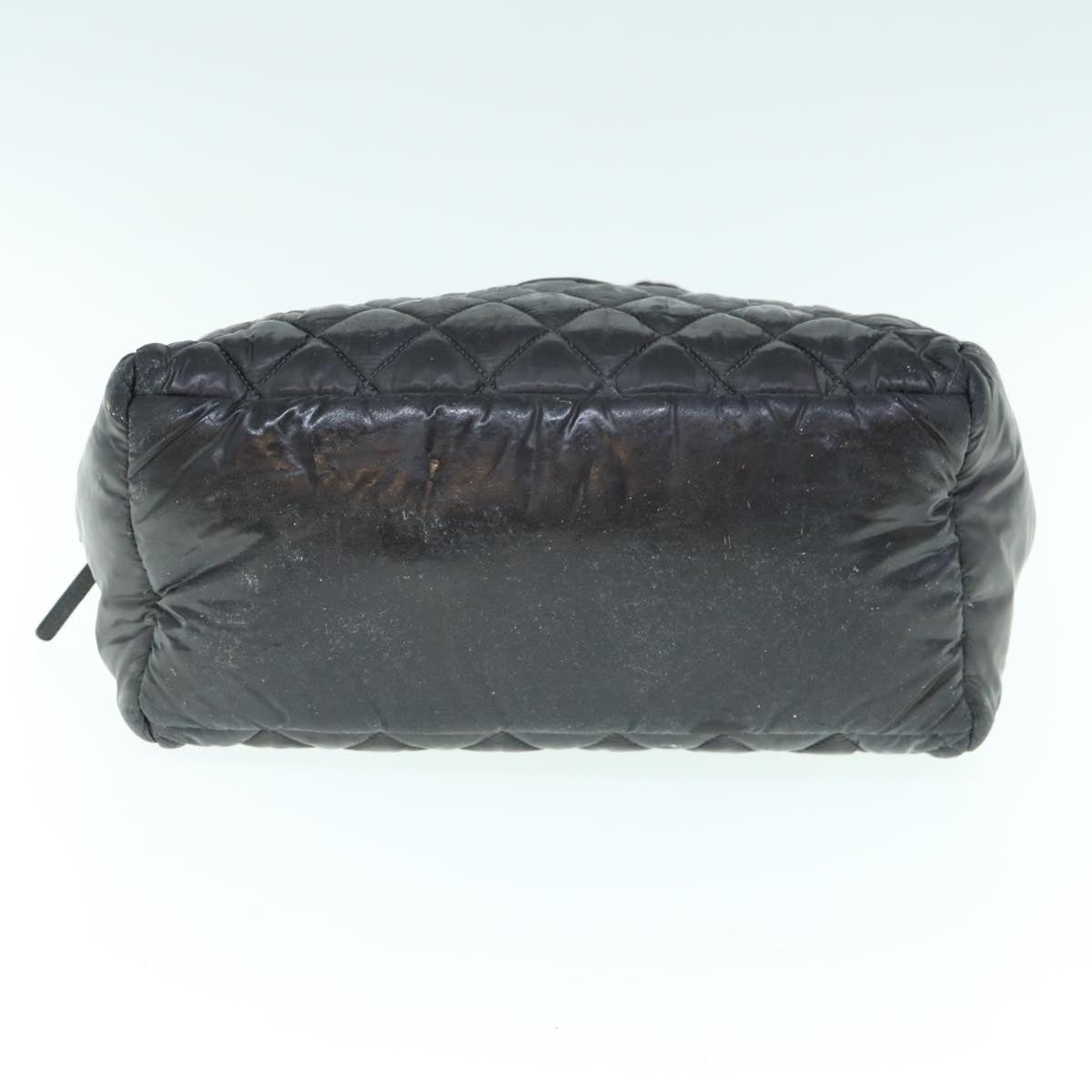 CHANEL Cococoon Shoulder Bag Nylon Black CC bs11077