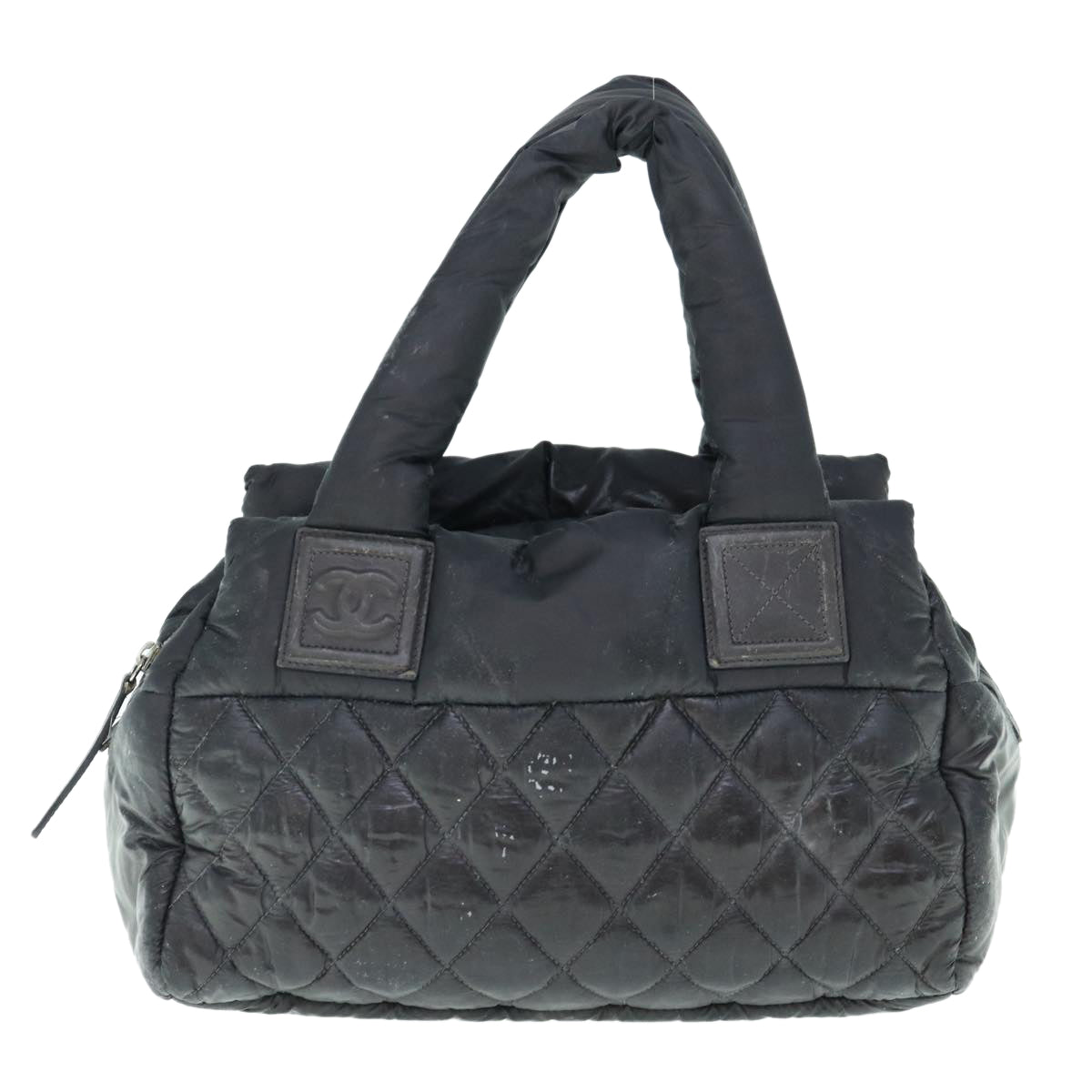 CHANEL Cococoon Shoulder Bag Nylon Black CC bs11077