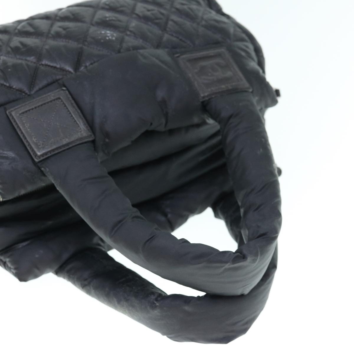 CHANEL Cococoon Shoulder Bag Nylon Black CC bs11077