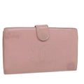 CHANEL Long Wallet Caviar Skin Pink CC bs11186