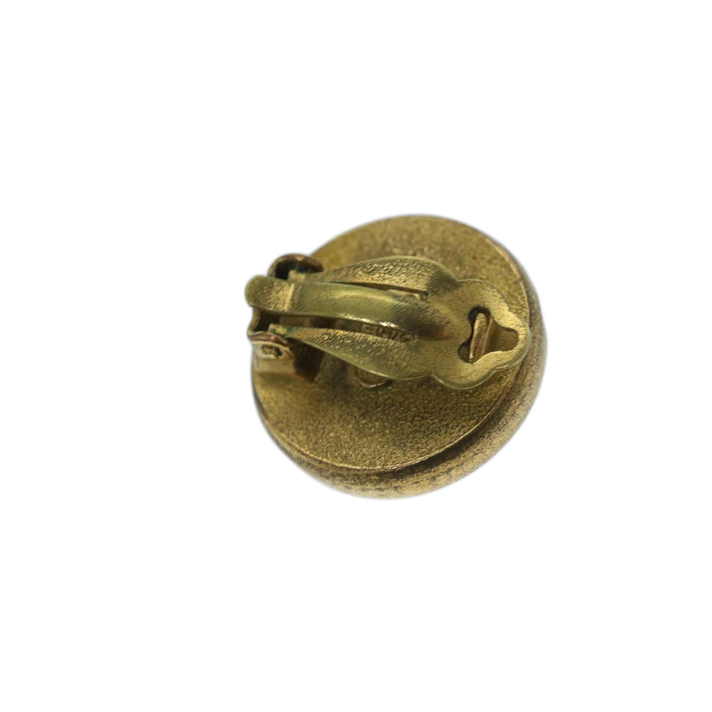CHANEL Earring Gold Tone CC bs11280