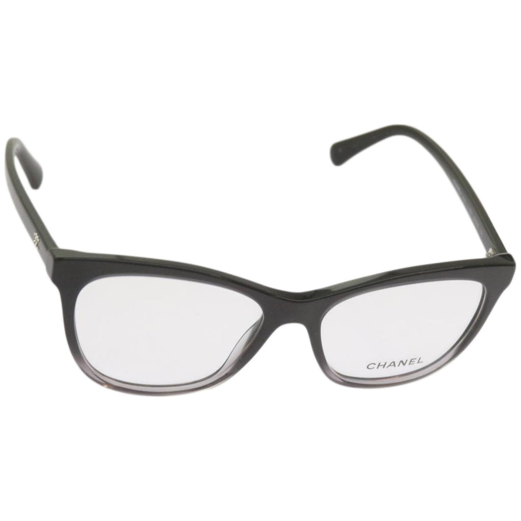 CHANEL Glasses plastic Black CC bs12146