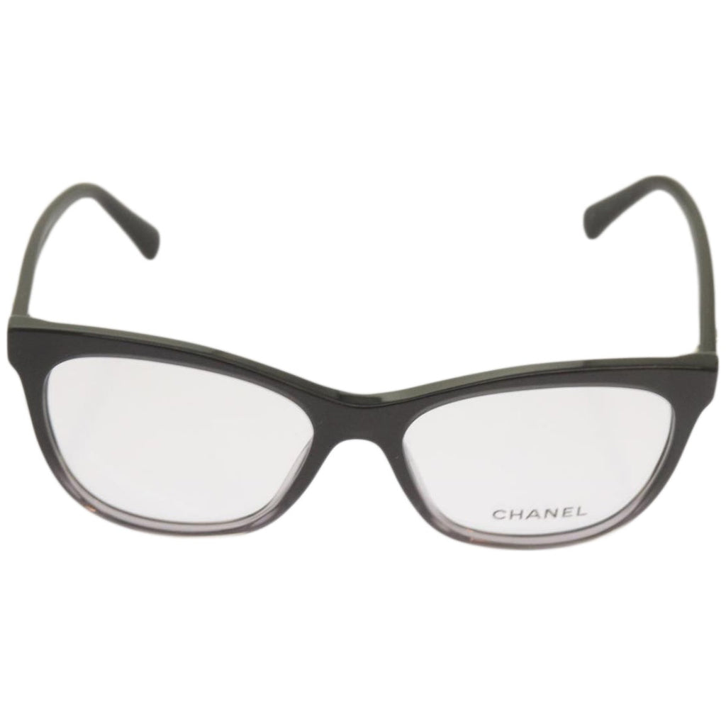 CHANEL Glasses plastic Black CC bs12146