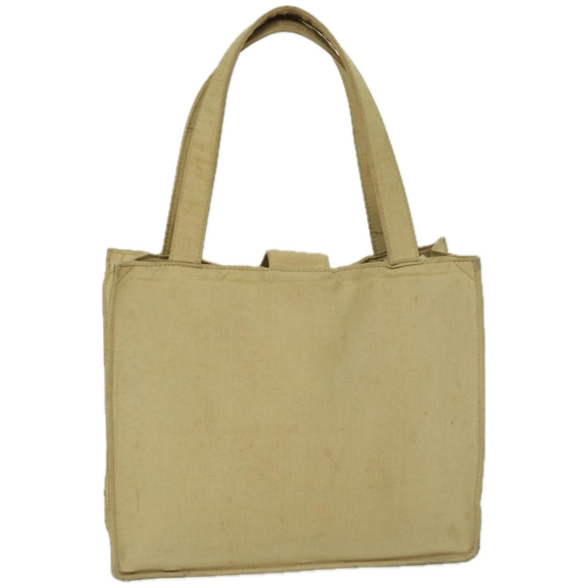 CHANEL Hand Bag Nylon Beige CC bs12434