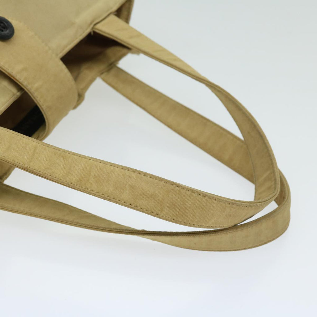 CHANEL Hand Bag Nylon Beige CC bs12434