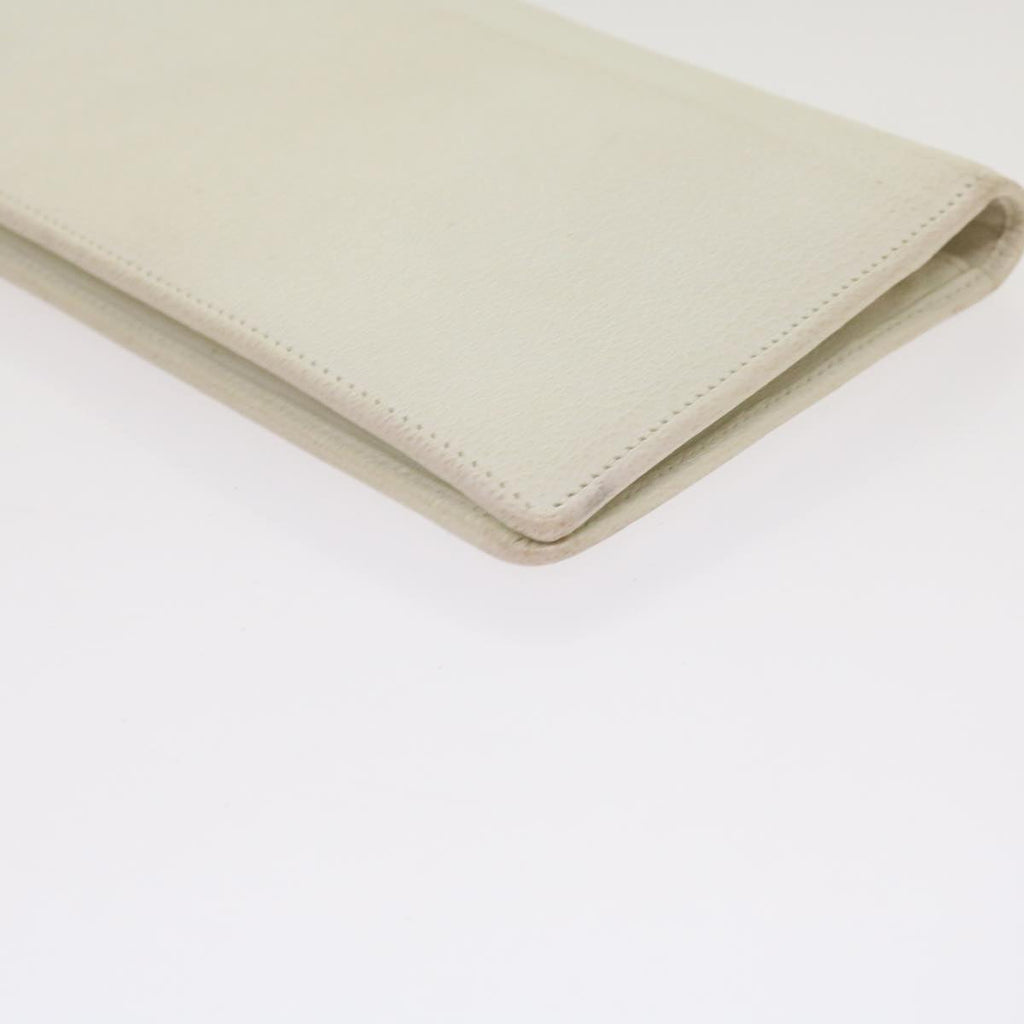 CHANEL Wallet Leather White CC bs12464