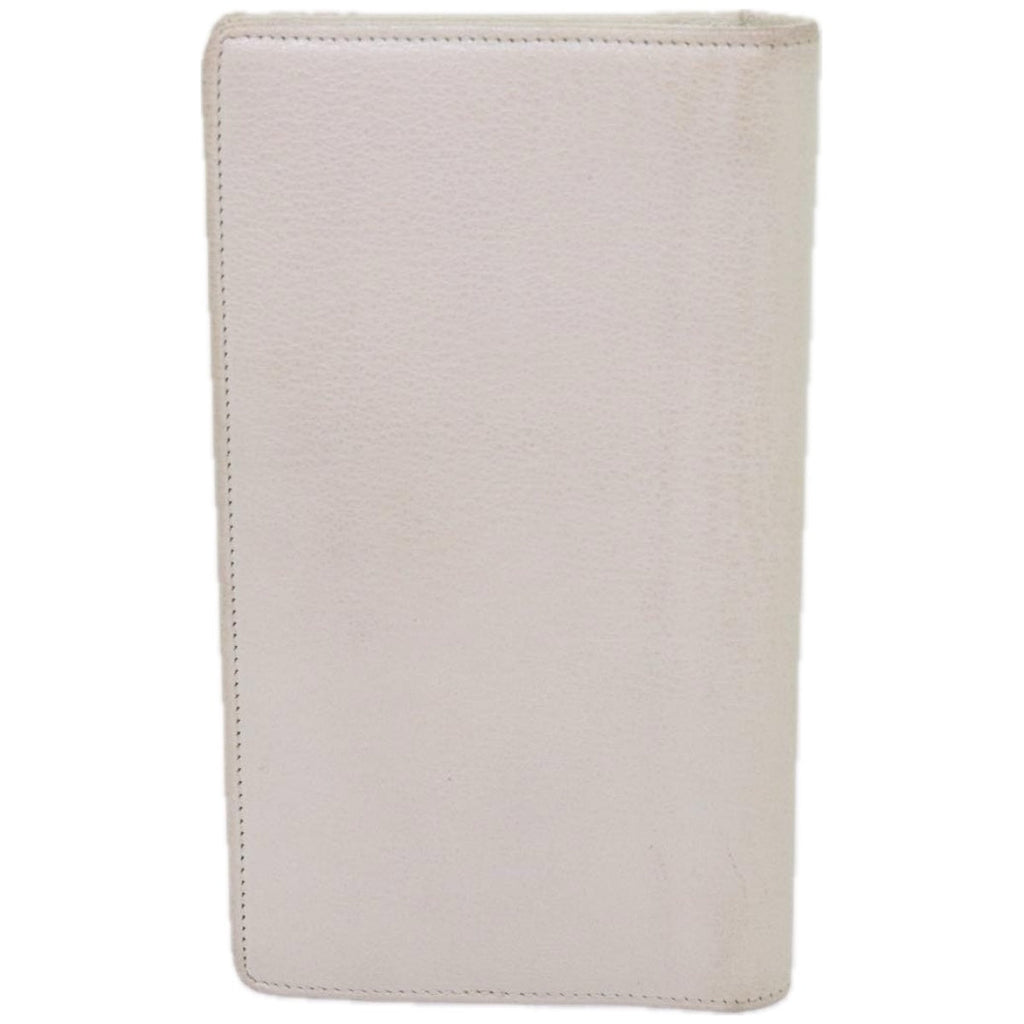 CHANEL Wallet Leather White CC bs12464