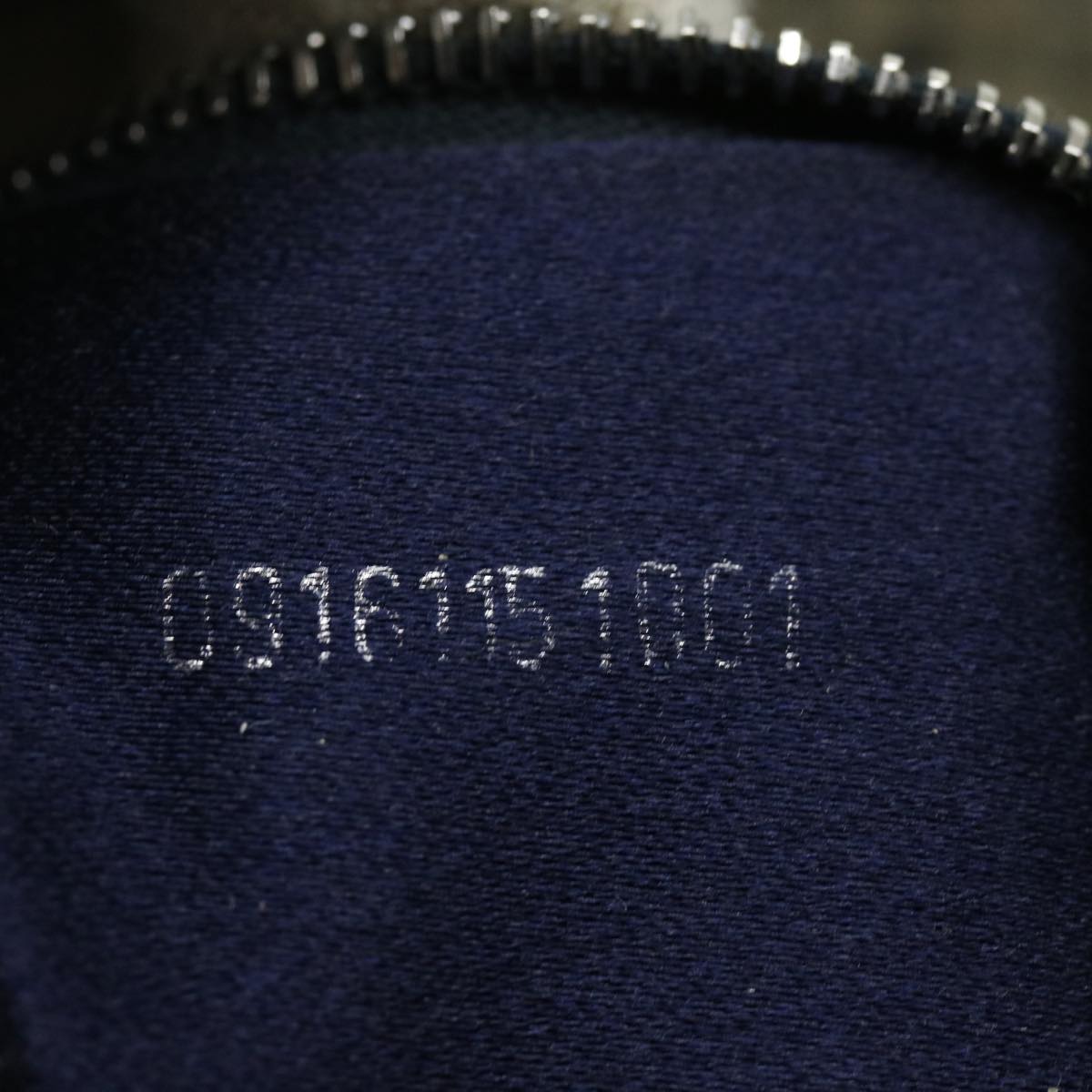 FENDI Zucchino Canvas Mamma Baguette Shoulder Bag Navy bs1329