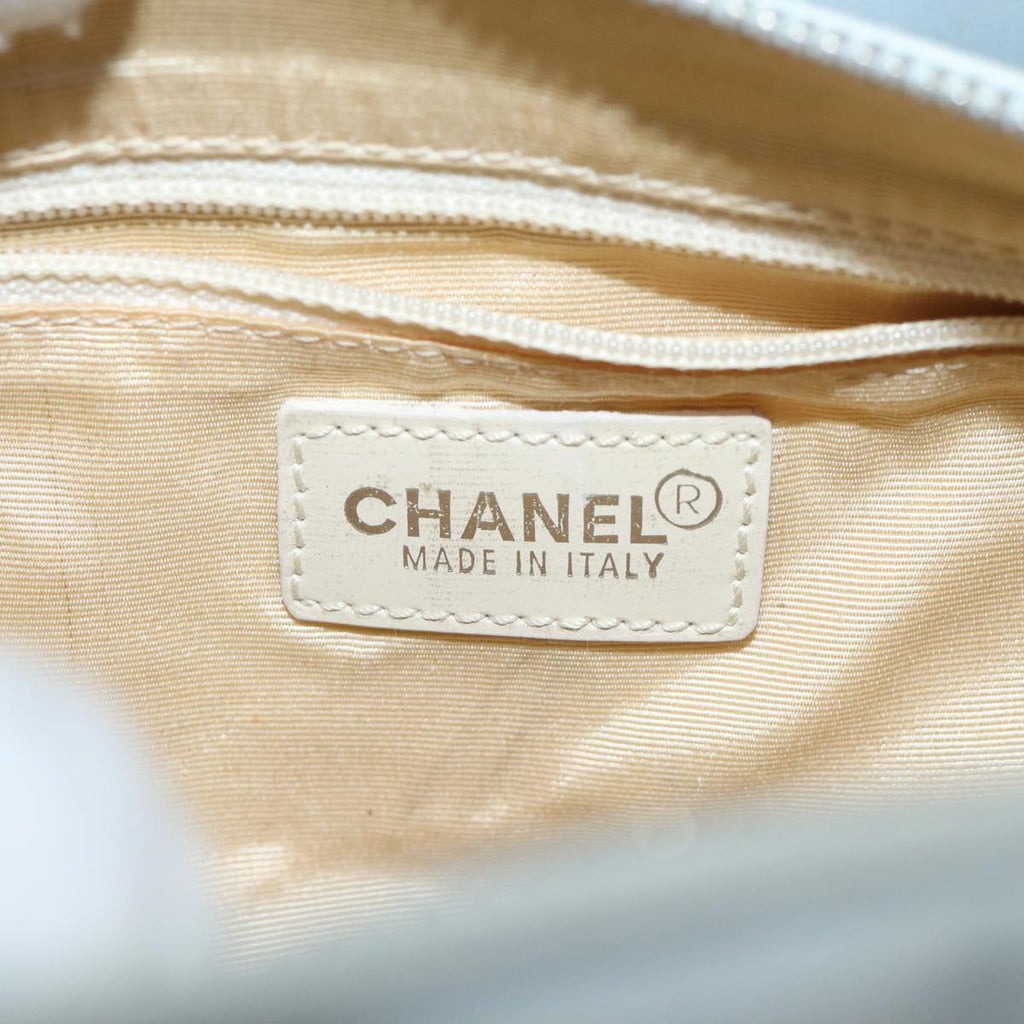 CHANEL COCO Mark Choco Bar Shoulder Bag Lamb Skin Blue CC bs13362
