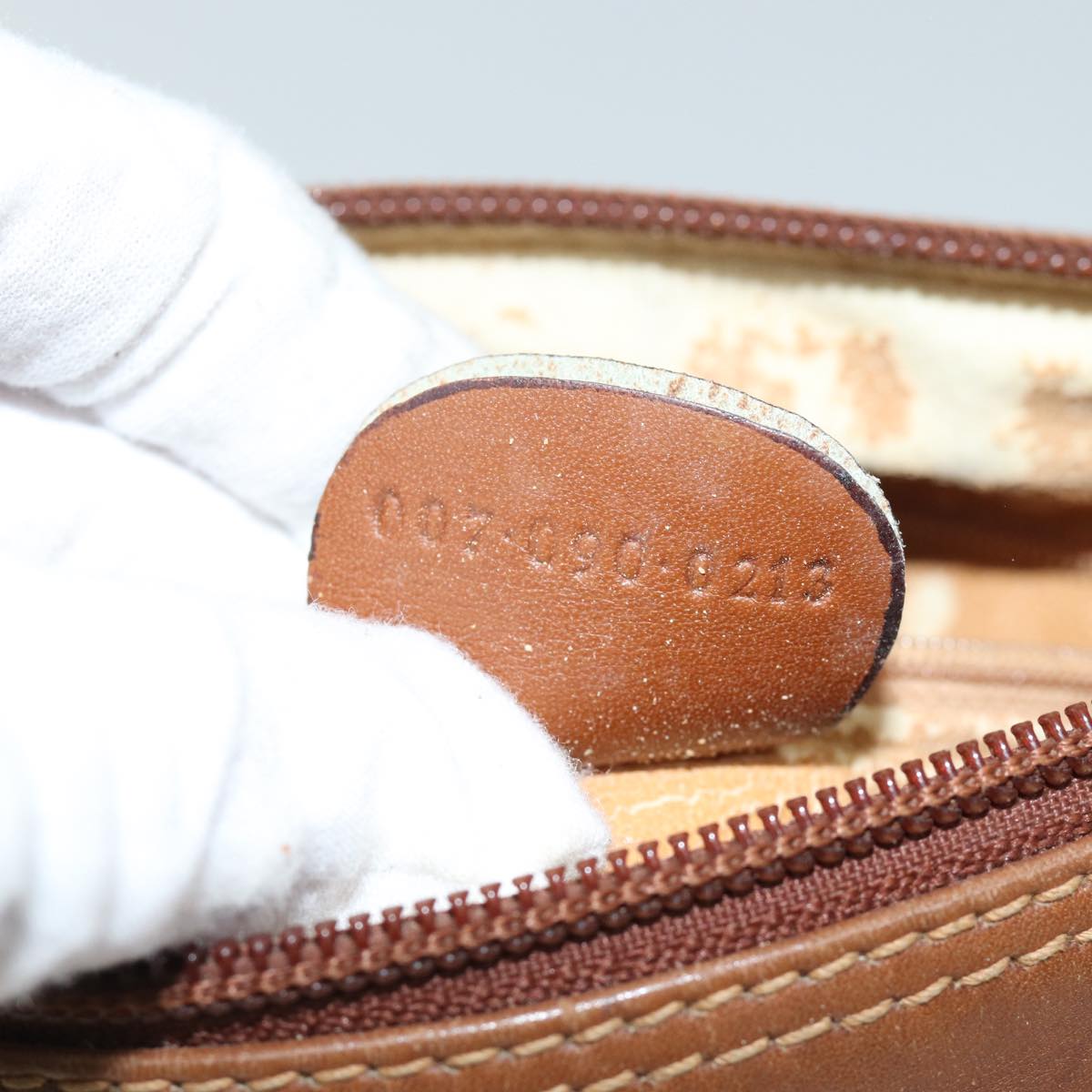 GUCCI Horsebit Shoulder Bag Leather Brown bs13592