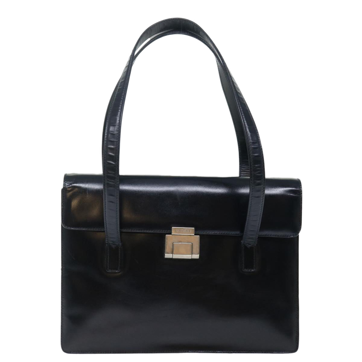 GUCCI Shoulder Bag Leather Outlet Black bs13630