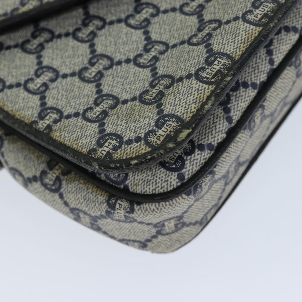 GUCCI GG Plus Supreme Shoulder Bag PVC Navy bs13697