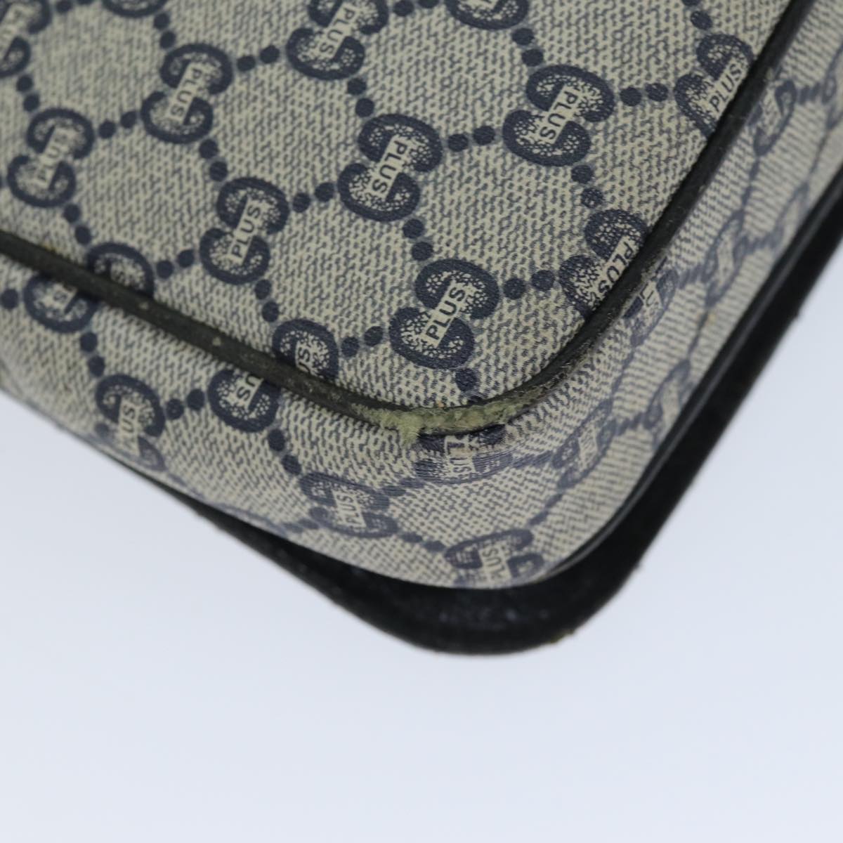 GUCCI GG Plus Supreme Shoulder Bag PVC Navy bs13697