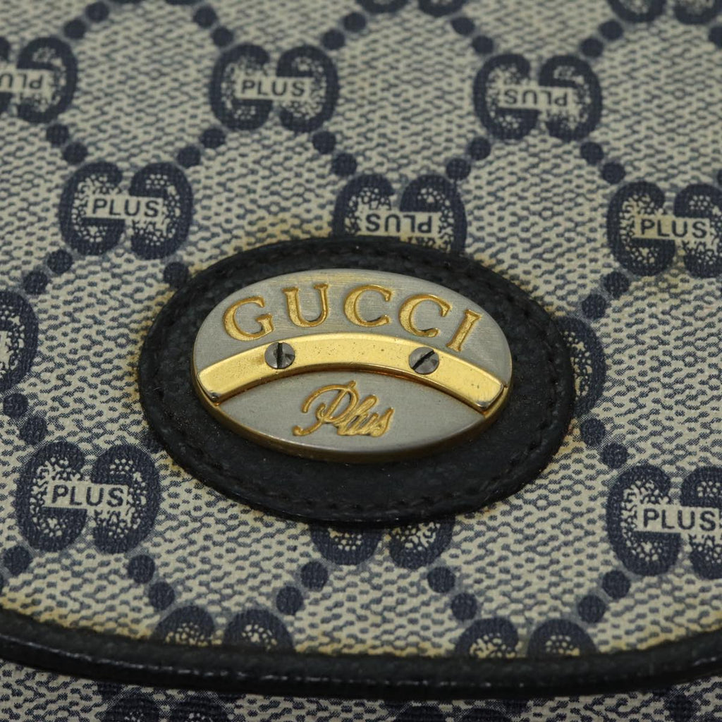 GUCCI GG Plus Supreme Shoulder Bag PVC Navy bs13697