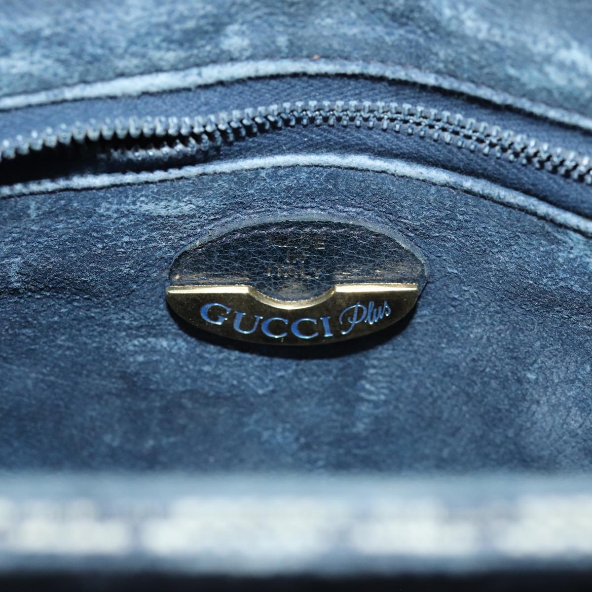 GUCCI GG Plus Supreme Shoulder Bag PVC Navy bs13697