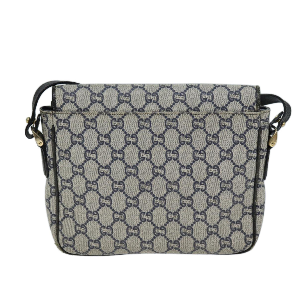 GUCCI GG Plus Supreme Shoulder Bag PVC Navy bs13697