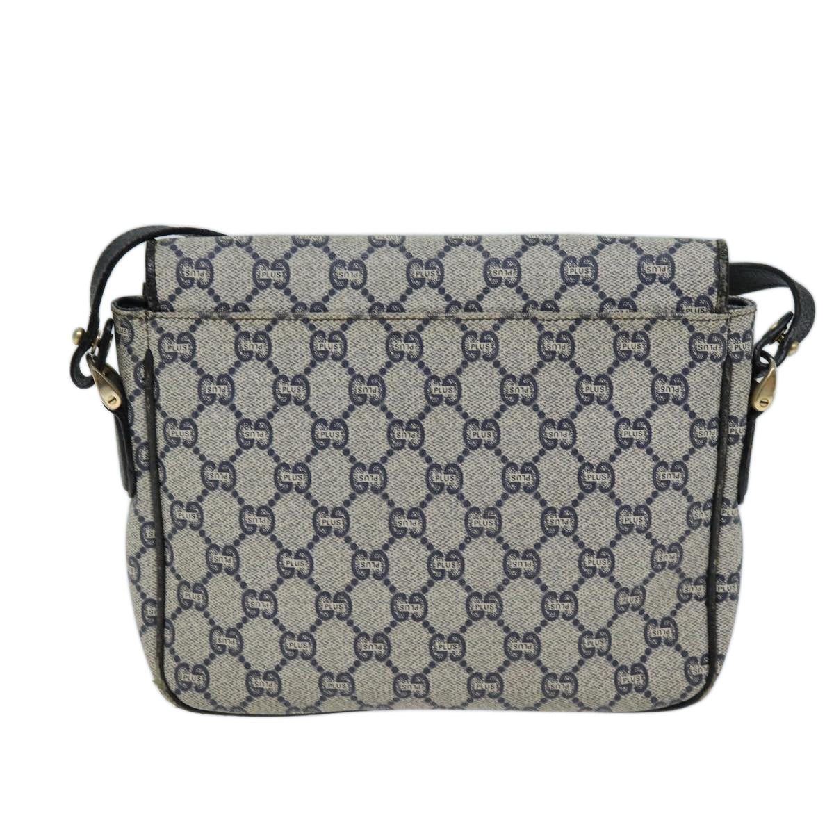 GUCCI GG Plus Supreme Shoulder Bag PVC Navy bs13697