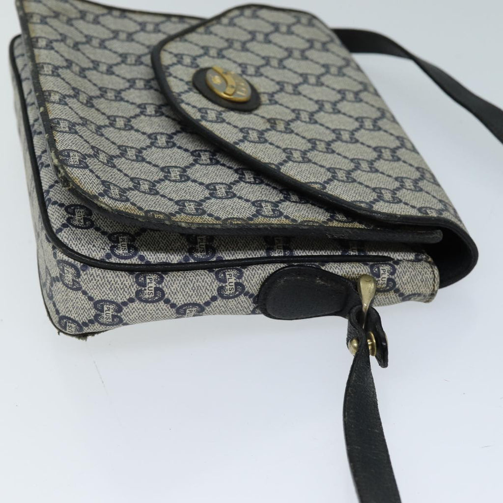 GUCCI GG Plus Supreme Shoulder Bag PVC Navy bs13697