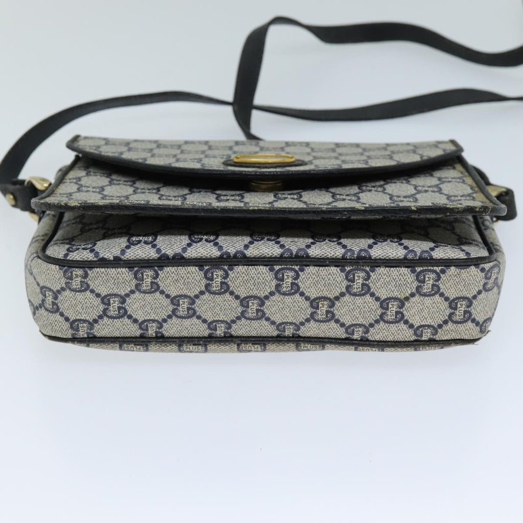 GUCCI GG Plus Supreme Shoulder Bag PVC Navy bs13697