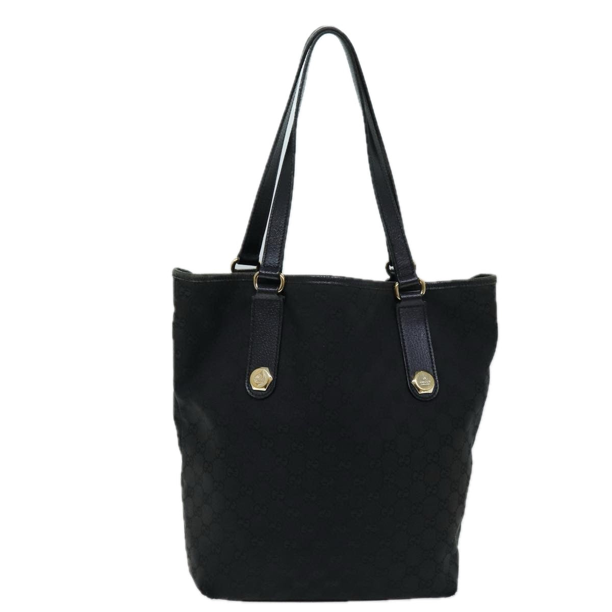 GUCCI GG Canvas Tote Bag Black 153009 bs13752