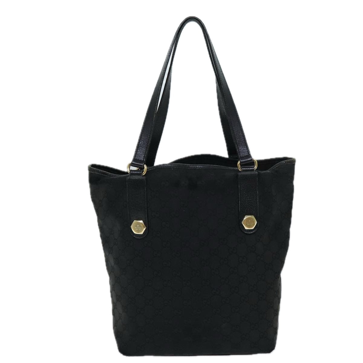 GUCCI GG Canvas Tote Bag Black 153009 bs13752