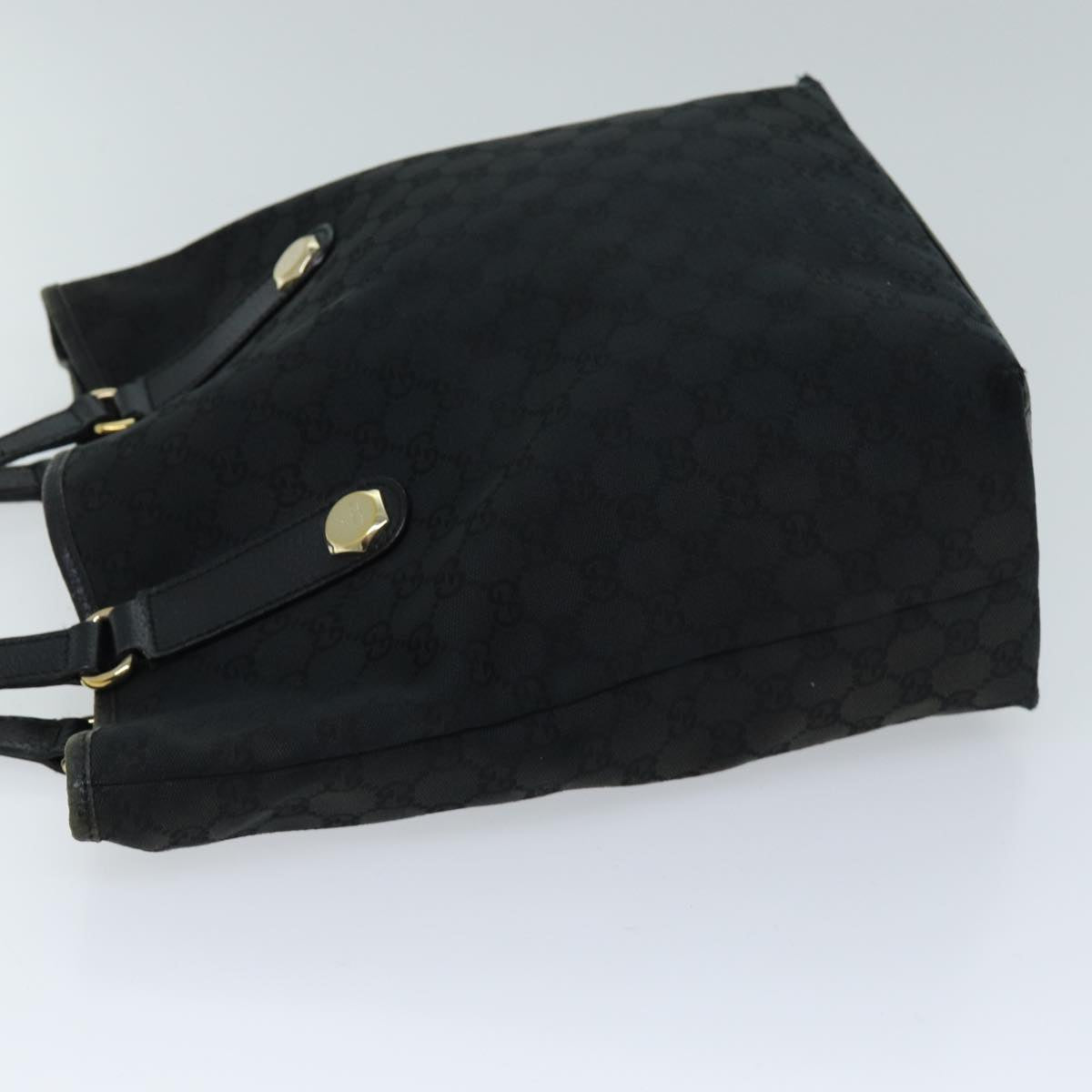GUCCI GG Canvas Tote Bag Black 153009 bs13752