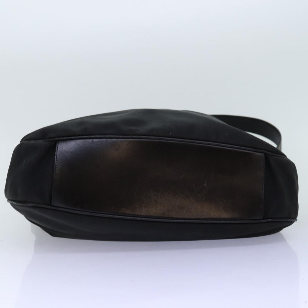 GUCCI Bamboo Hand Bag Nylon 2way Black 001 1577 2265 bs13767