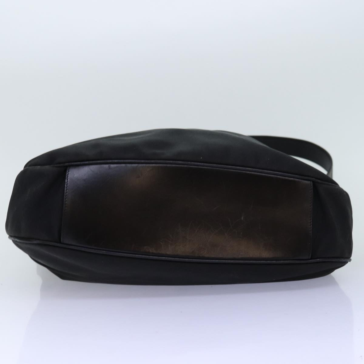 GUCCI Bamboo Hand Bag Nylon 2way Black 001 1577 2265 bs13767