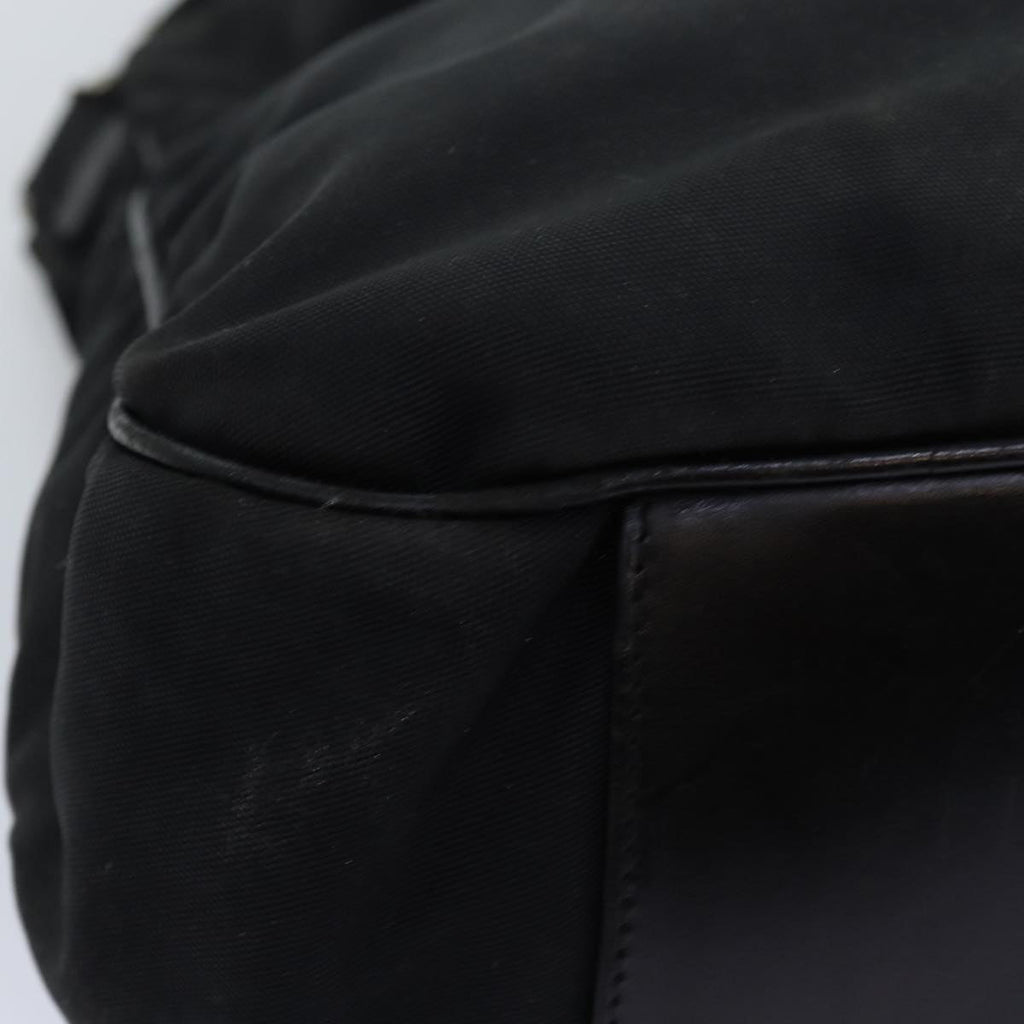 GUCCI Bamboo Hand Bag Nylon 2way Black 001 1577 2265 bs13767