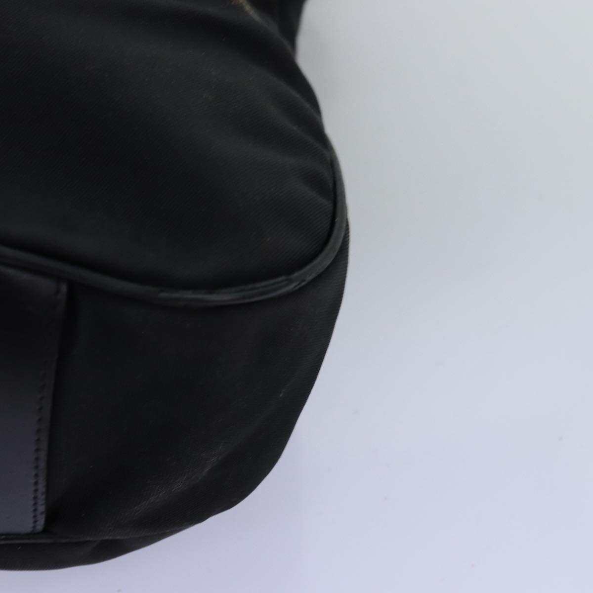 GUCCI Bamboo Hand Bag Nylon 2way Black 001 1577 2265 bs13767