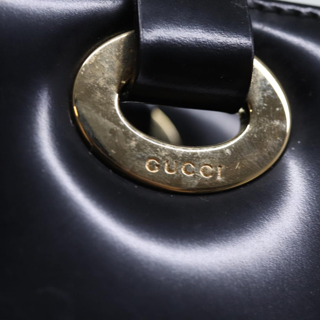 GUCCI Shoulder Bag Patent leather Black 002 2058 0480 0 bs13828