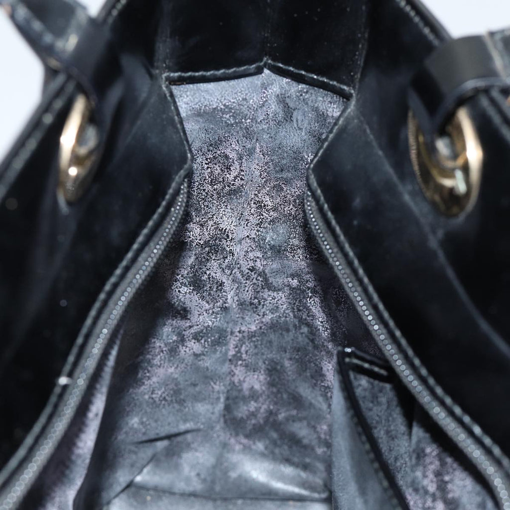 GUCCI Shoulder Bag Patent leather Black 002 2058 0480 0 bs13828