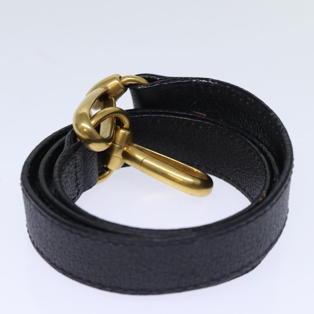 GUCCI Bamboo Hand Bag Suede 2way Black 001 2865 1657 bs13831
