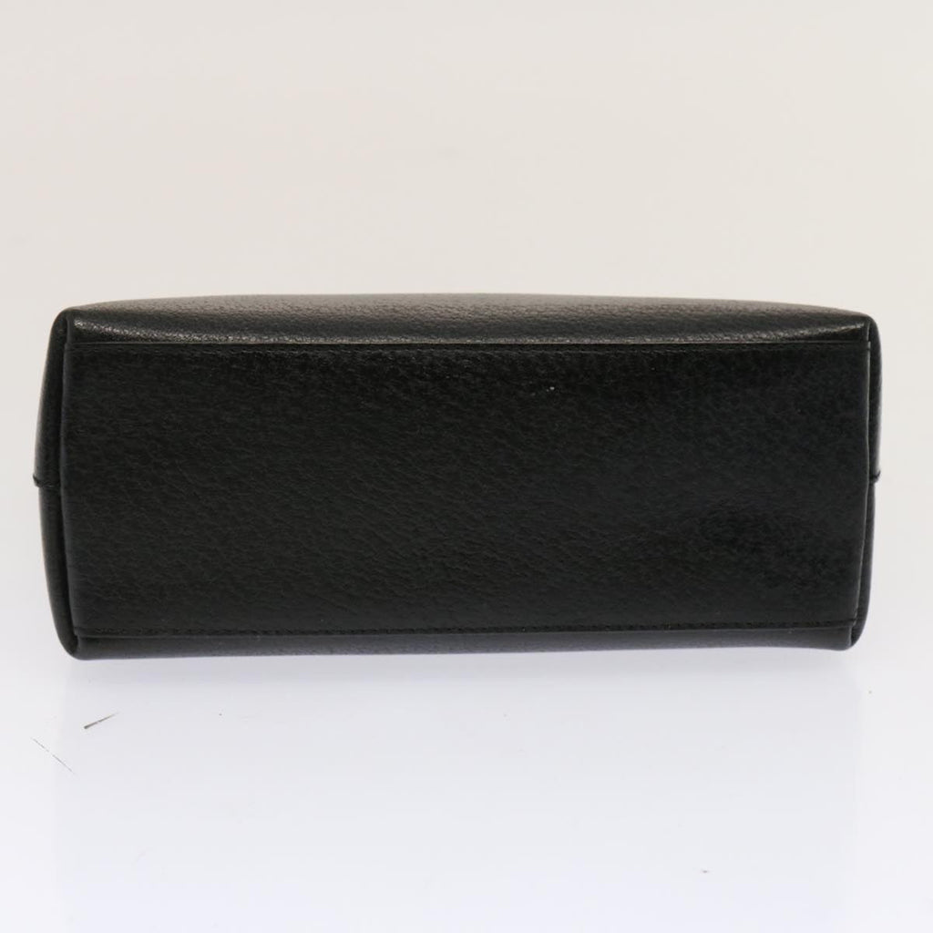 GUCCI Bamboo Hand Bag Leather Black 001 1014 1888 0 bs13845