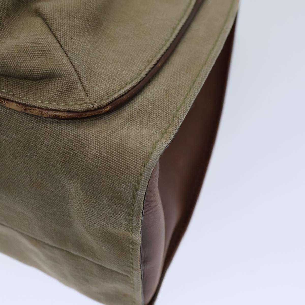 GUCCI Bamboo Hand Bag Canvas Beige 109138 bs13846
