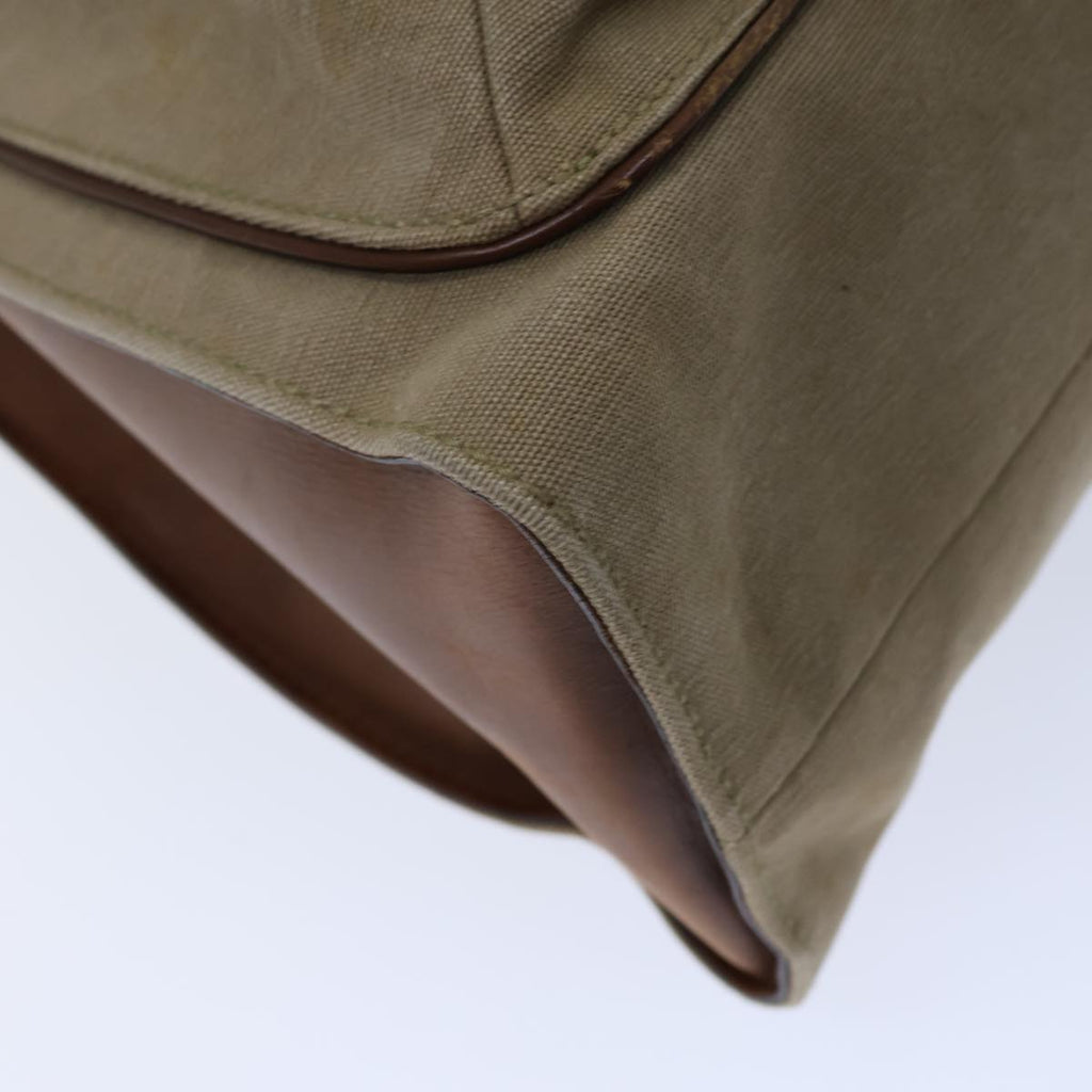 GUCCI Bamboo Hand Bag Canvas Beige 109138 bs13846