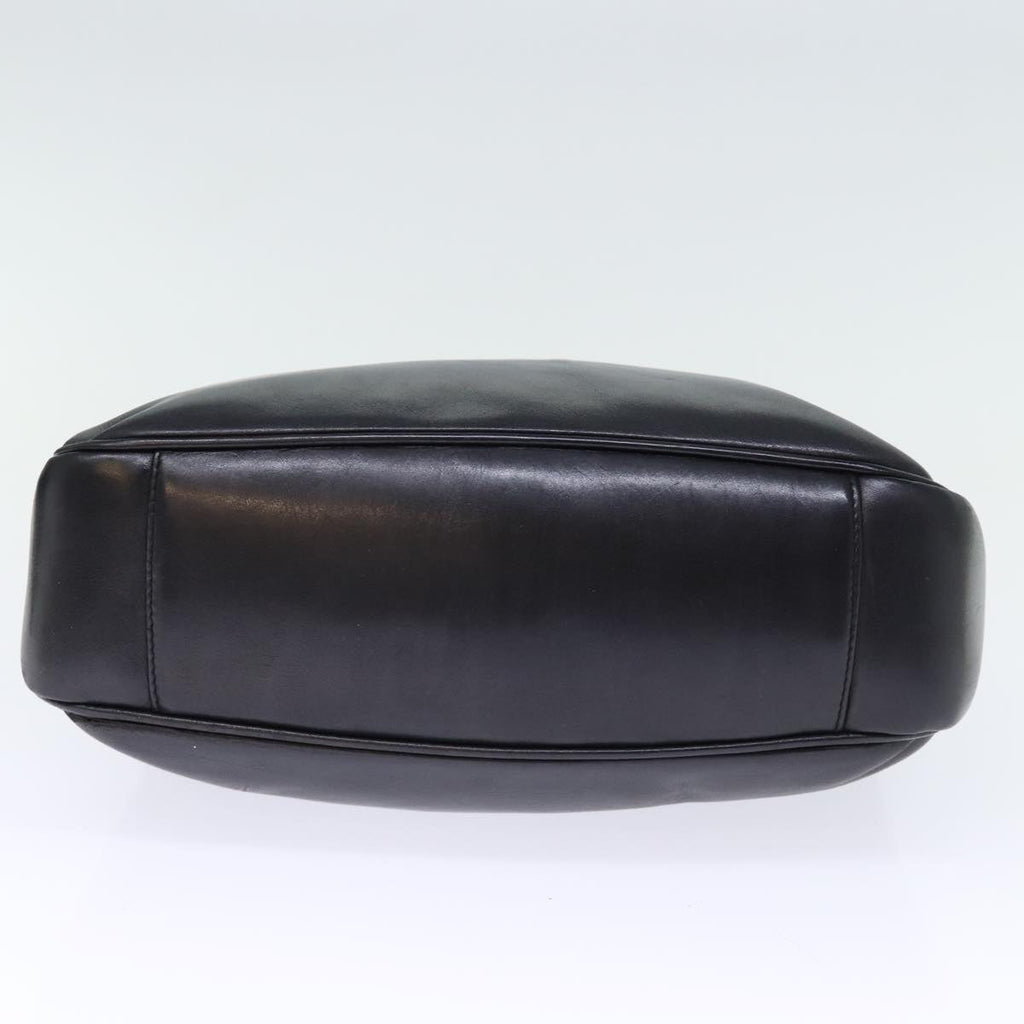 GUCCI Bamboo Hand Bag Leather Black 001 1638 200047 bs13847