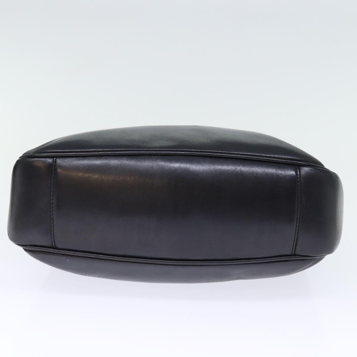 GUCCI Bamboo Hand Bag Leather Black 001 1638 200047 bs13847