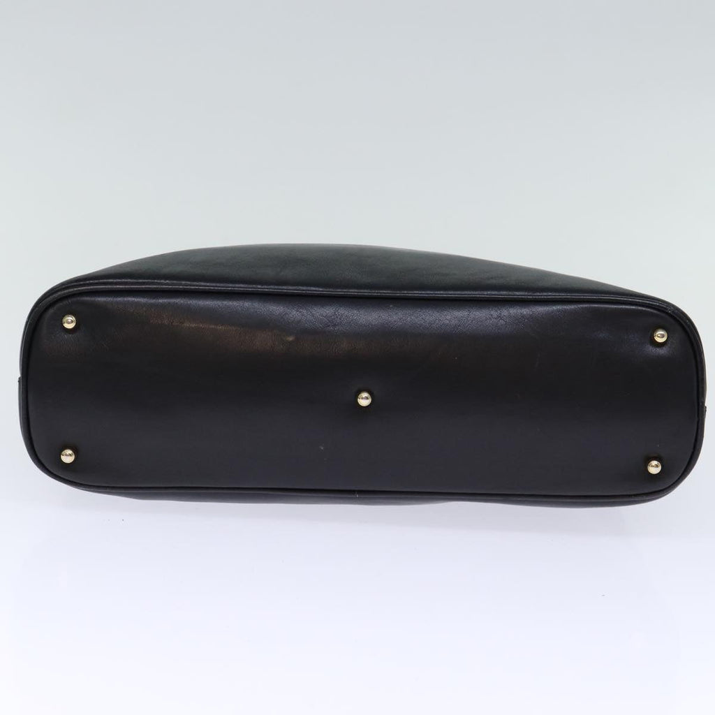 GUCCI Bamboo Hand Bag Leather Black 000 1186 0289 bs13925