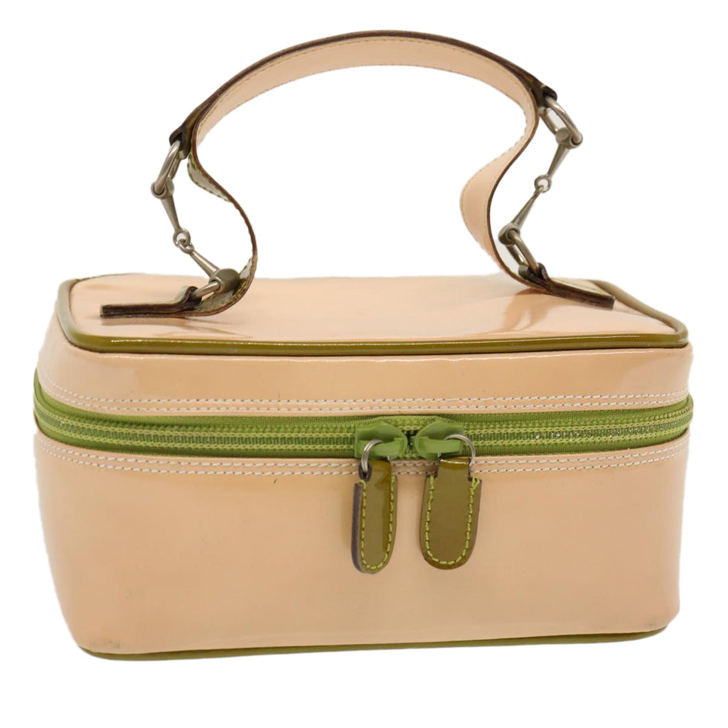 GUCCI Vanity Cosmetic Pouch Enamel Beige 032 1669 0141 bs13940