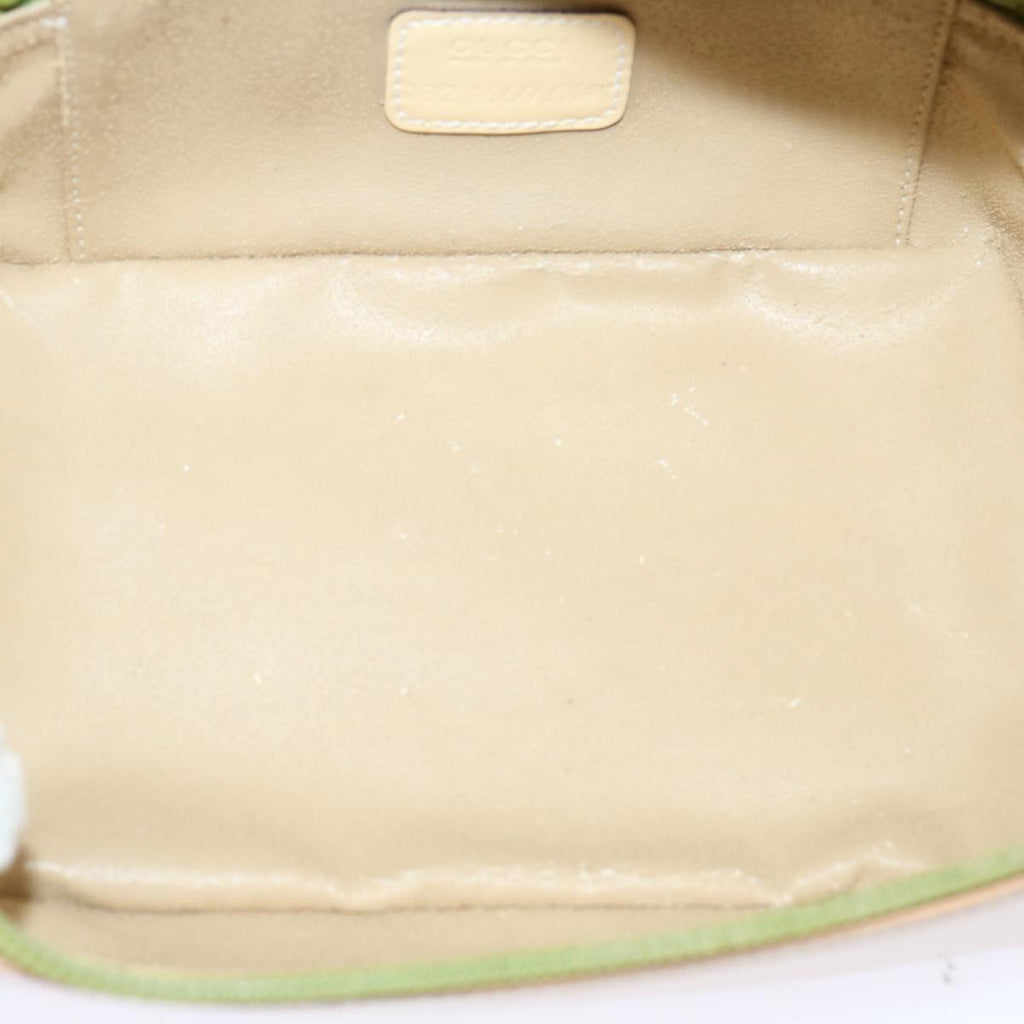 GUCCI Vanity Cosmetic Pouch Enamel Beige 032 1669 0141 bs13940
