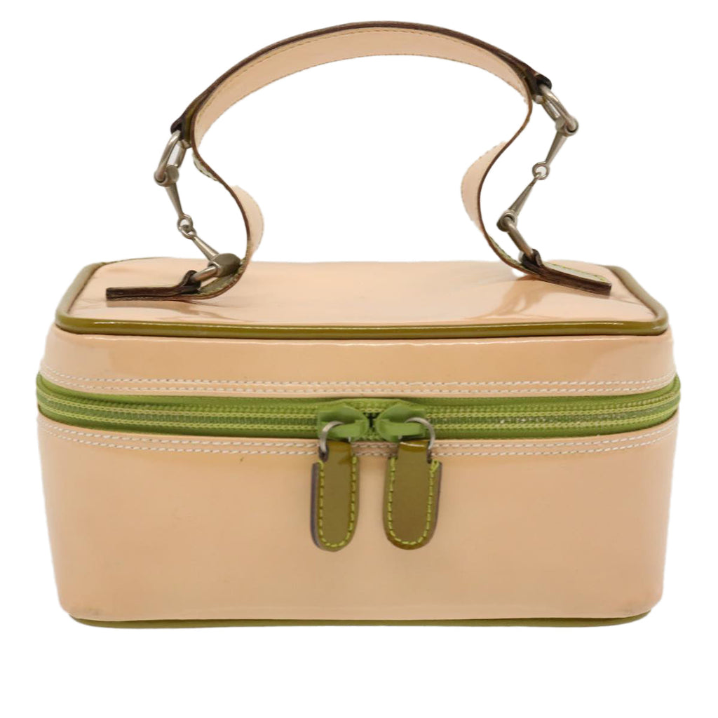 GUCCI Vanity Cosmetic Pouch Enamel Beige 032 1669 0141 bs13940