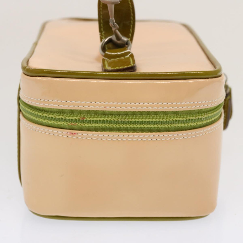 GUCCI Vanity Cosmetic Pouch Enamel Beige 032 1669 0141 bs13940