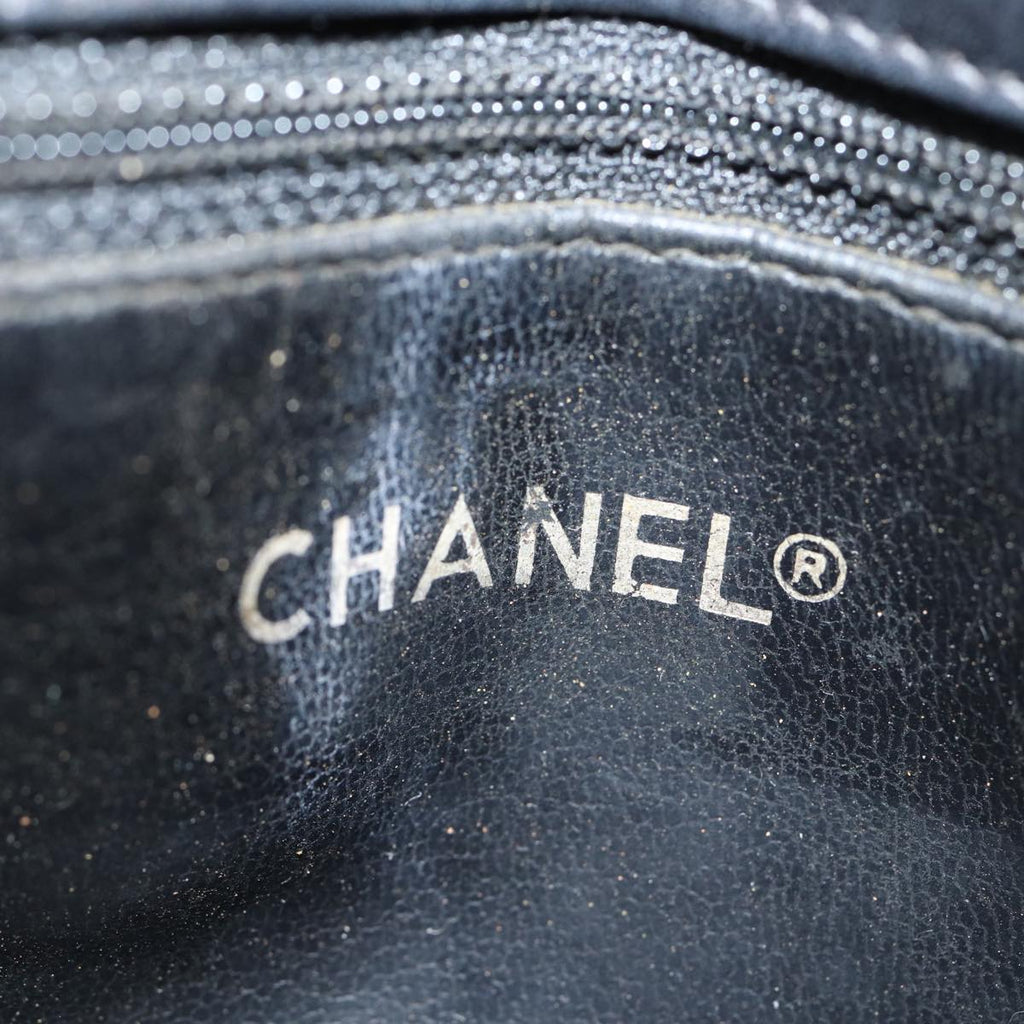 CHANEL Matelasse Turn Lock Waist bag Leather Black CC bs13969