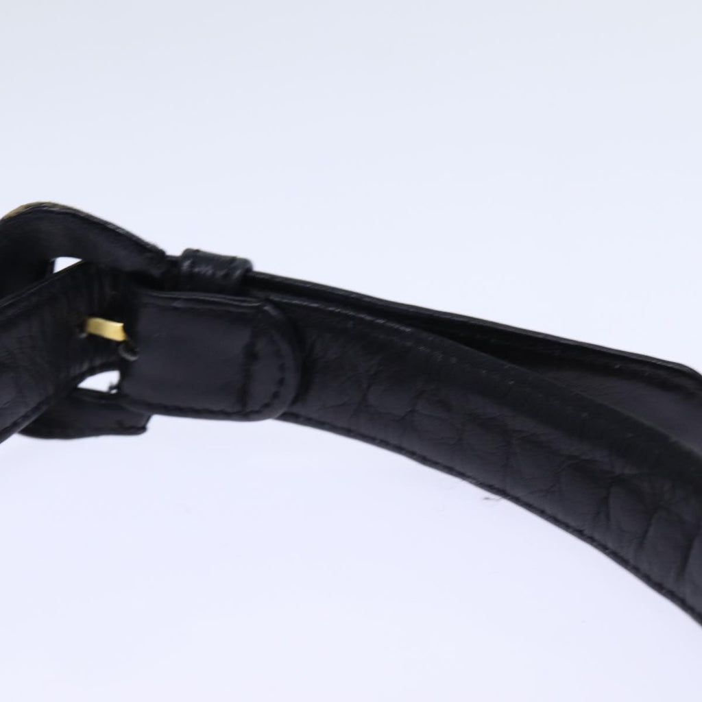 CHANEL Matelasse Turn Lock Waist bag Leather Black CC bs13969