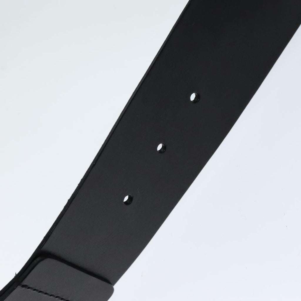 GUCCI Belt Leather 26.8""-28.7"" Black bs13972